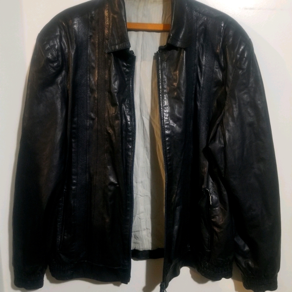 Authentic, Vintage, Black LANVIN Leather Jacket